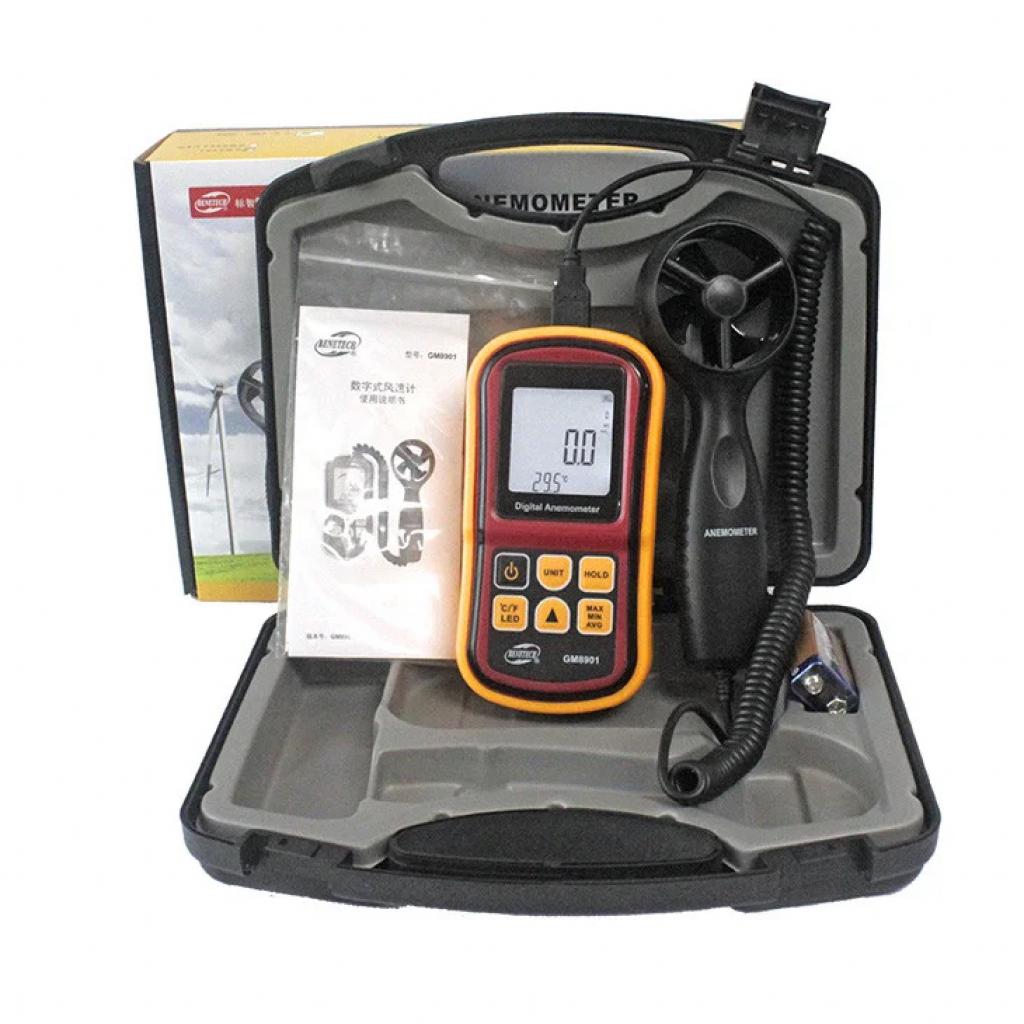 Анемометр Benetech термоанемометр 0,8-45м/с, -10-45C (GM8901) - зображення 4