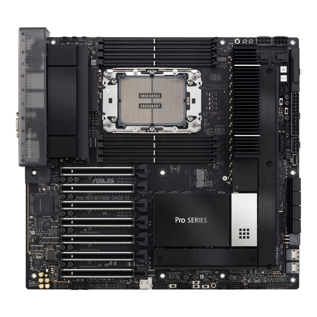 Серверна материнська плата ASUS PRO WS W790E-SAGE SE s4677 W790 8xDDR5 M.2 D-Sub (90MB1C20-M0EAY0) - зображення 1