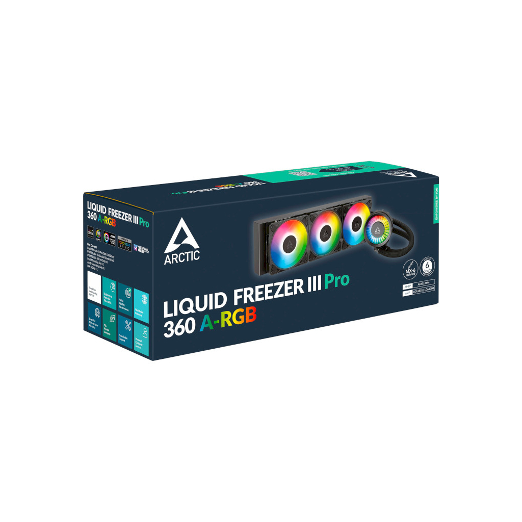 Система рідинного охолодження Arctic Liquid Freezer III Pro 360 A-RGB (ACFRE00184A) - изображение 6
