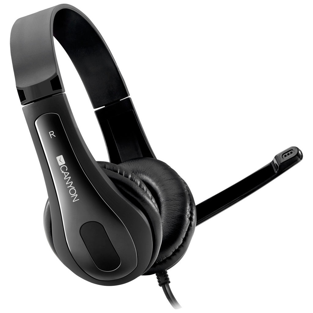 Навушники Canyon HSC-1 Black (CNS-CHSC1B) - зображення 1
