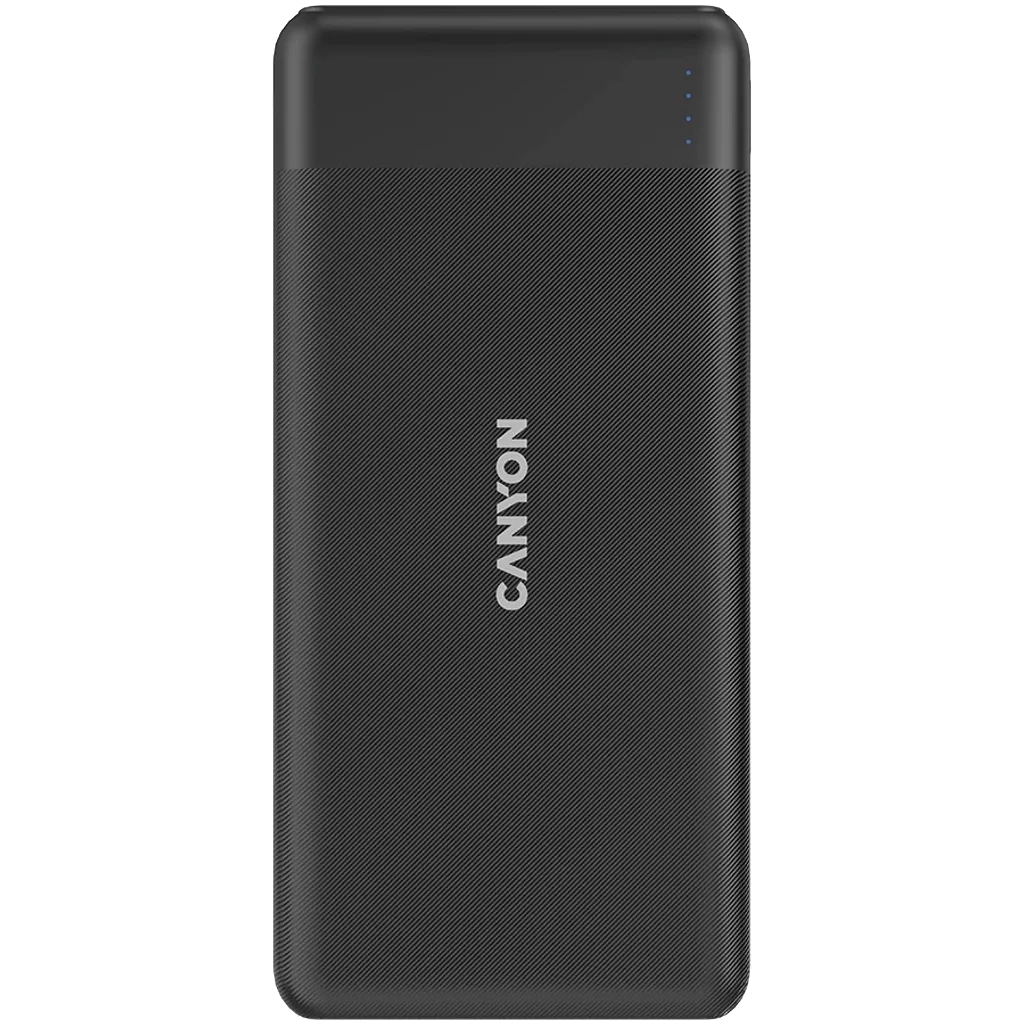 Батарея універсальна Canyon PB-109 10000 mAh PD/18W QC/3.0/20W Black (CNE-CPB1009B) - зображення 1