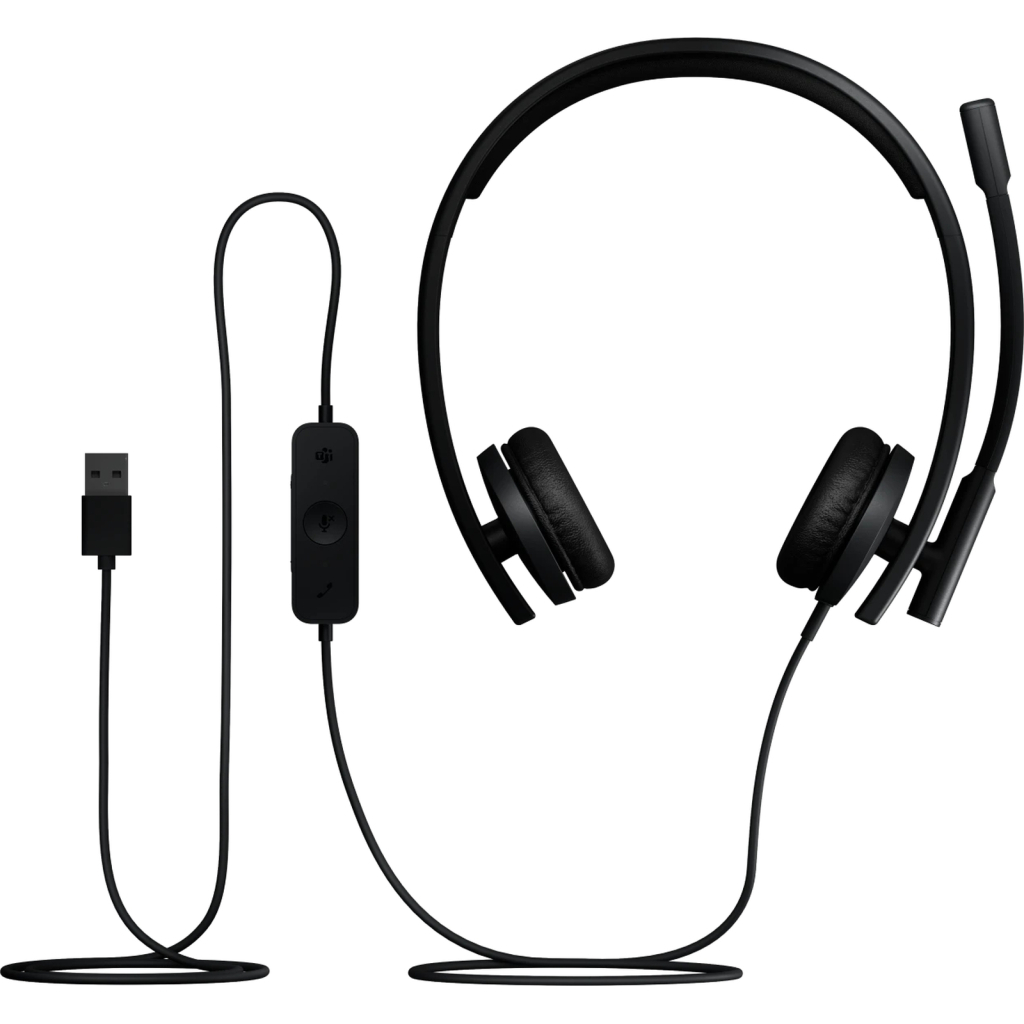 Навушники Logitech H570e Corded for Business Stereo Teams USB-A Black (981-001430) - зображення 5