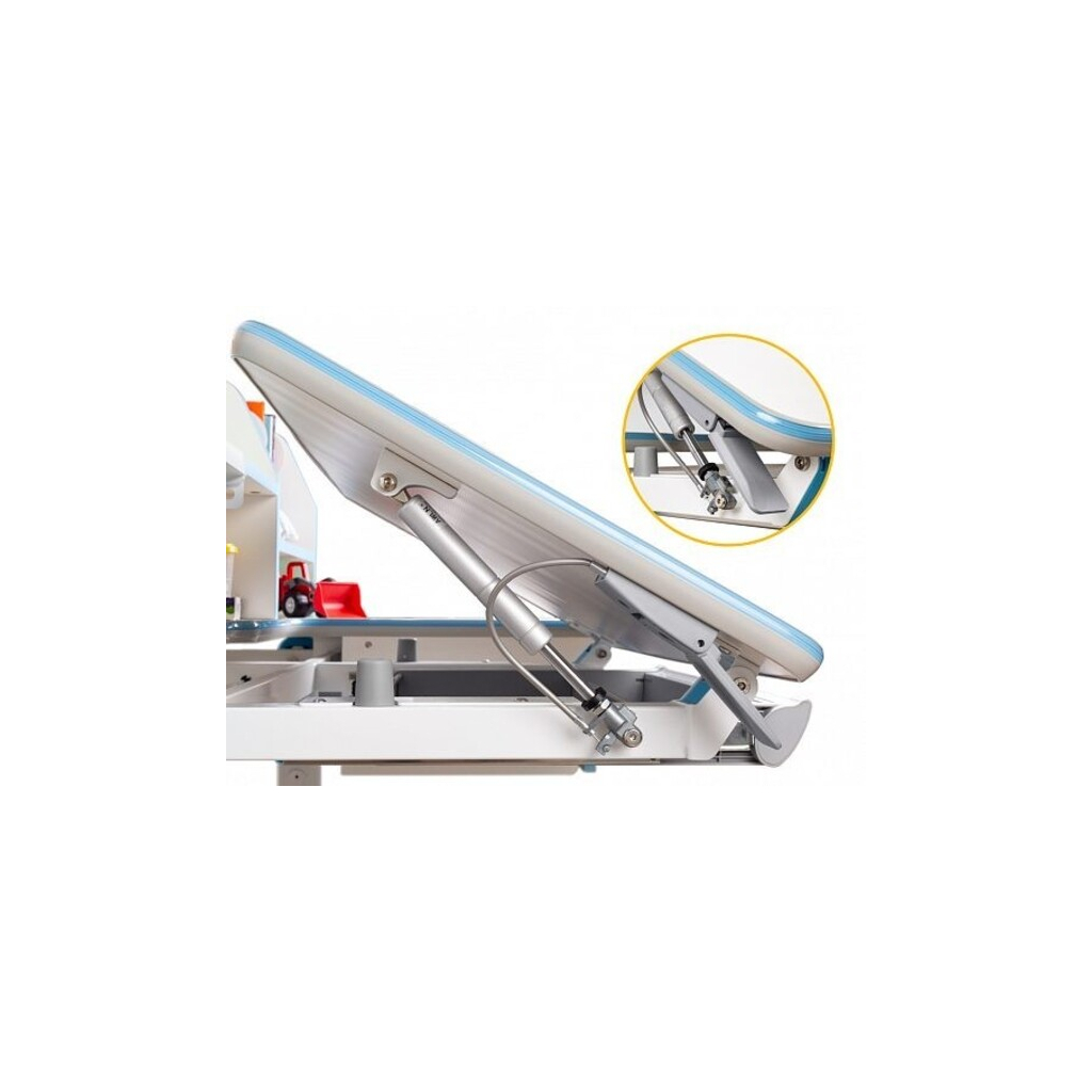 Парта Mealux Sherwood Energy стільниця біла/накладки на ніжках сір (BD-830 W/G Energy) - изображение 6