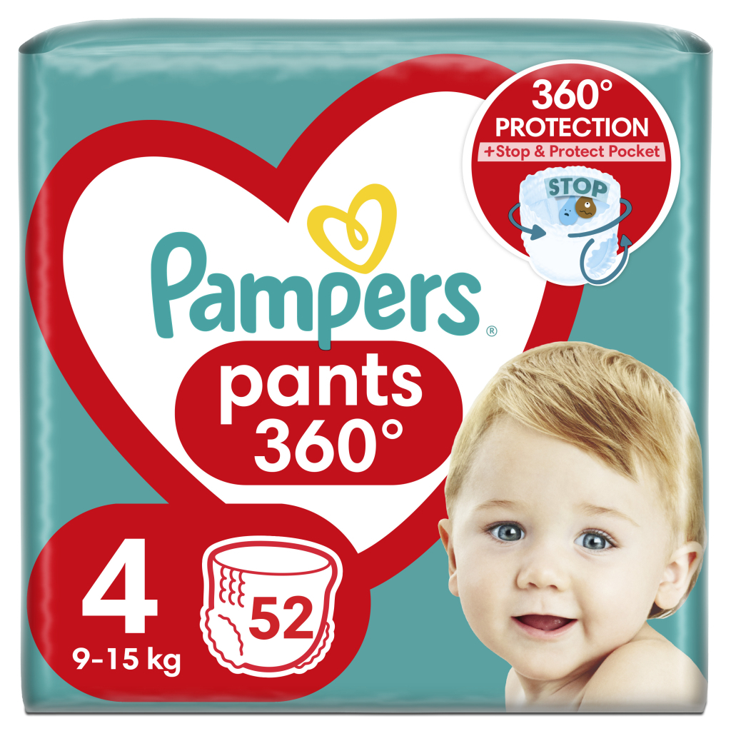 Підгузки Pampers трусики Maxi Pants Розмір 4 (9-15 кг) 52 шт (8006540069264) - зображення 1