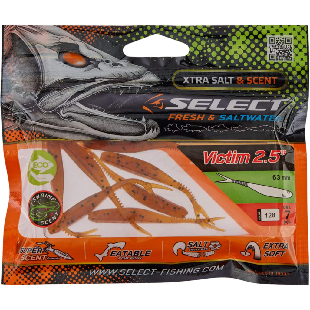 Силікон рибальський Select Victim V-Tail 2.5" 128 (7 шт/уп) (1870.74.24) - изображение 2