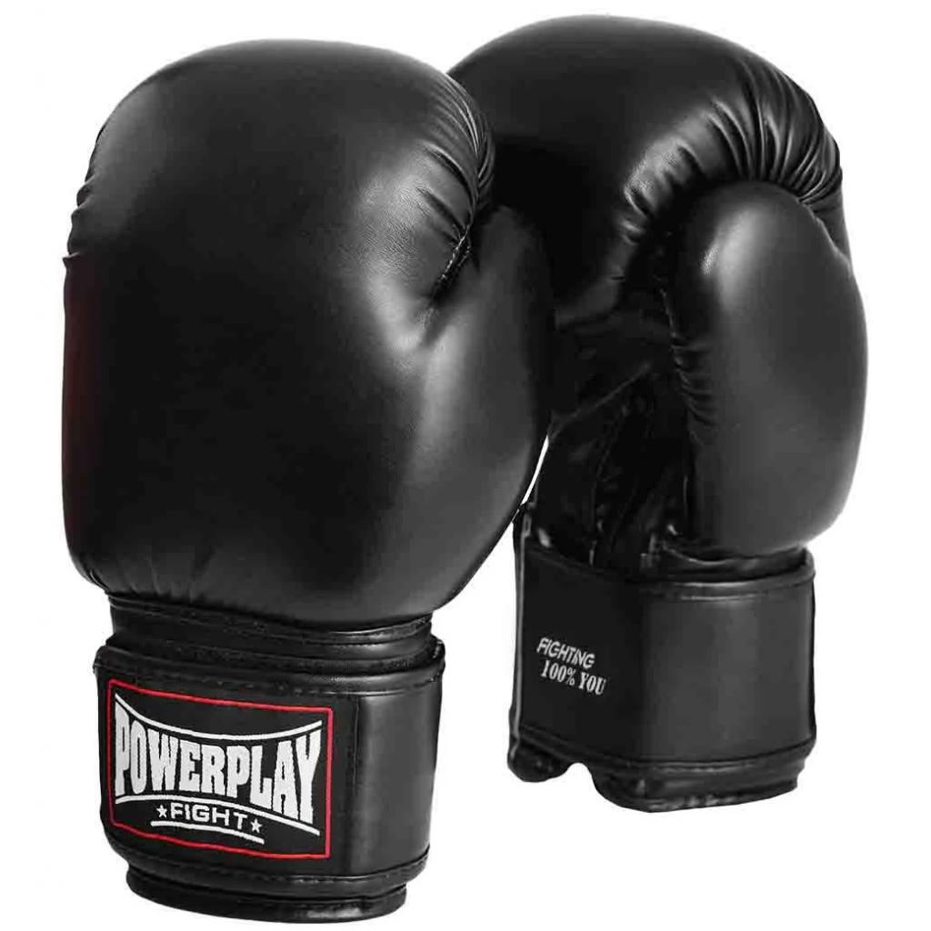 Боксерські рукавички PowerPlay 3004 10oz Black (PP_3004_10oz_Black) - зображення 2