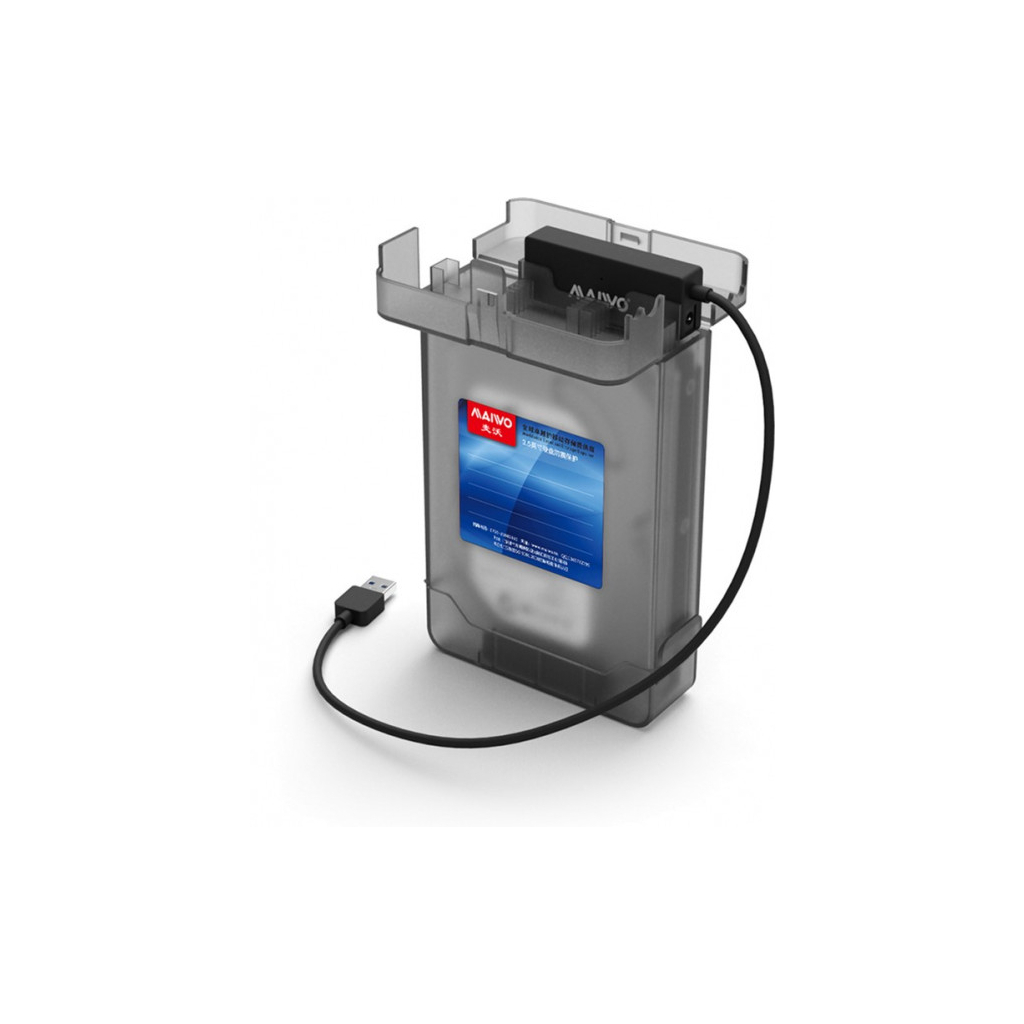 Кишеня зовнішня Maiwo K104A USB 3.0 - SATA III, с блоком питания 12В/2А (K10435) - зображення 4