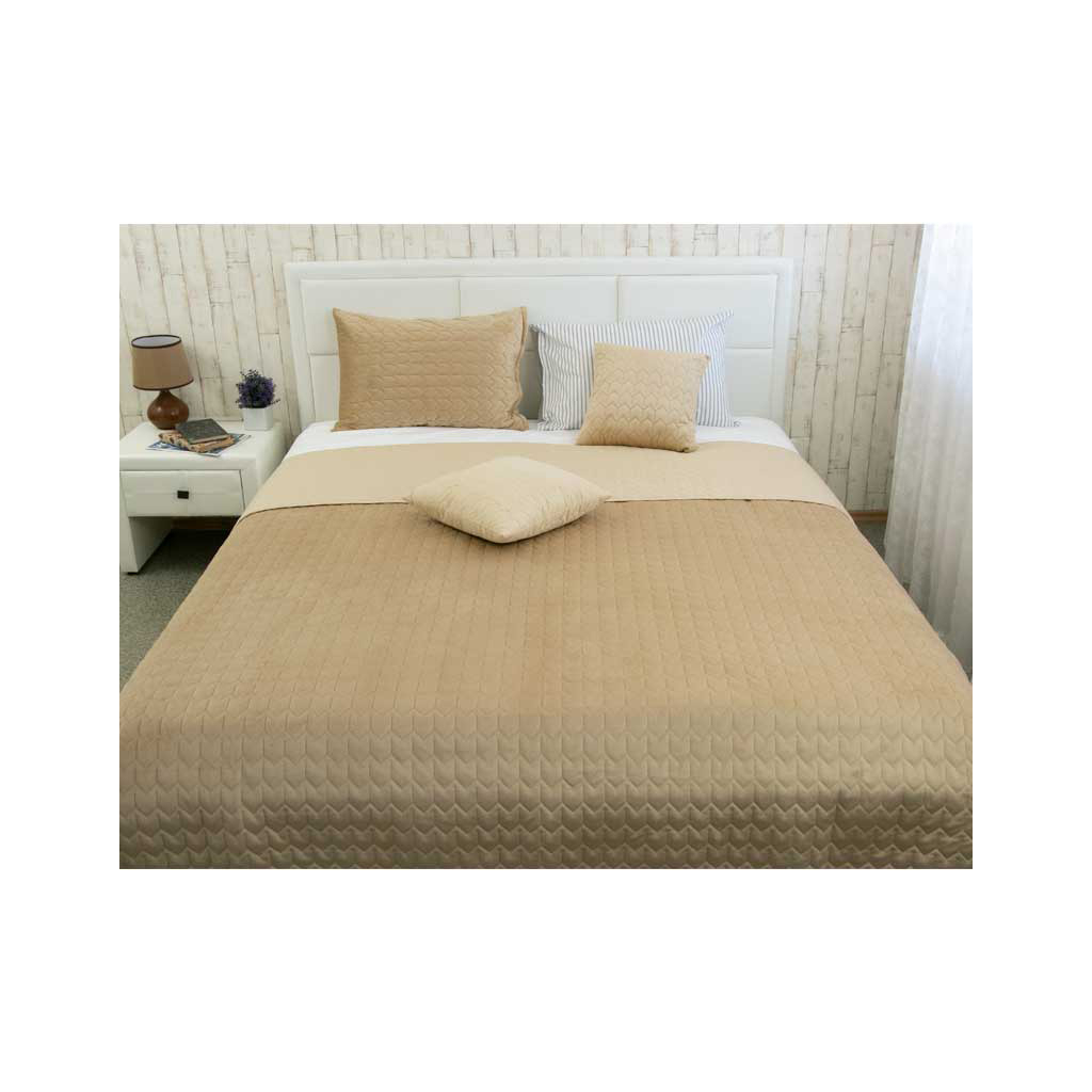 Покривало Руно двостороннє VeLour Бежеве 220х240 см (330.55_Beige) - зображення 2