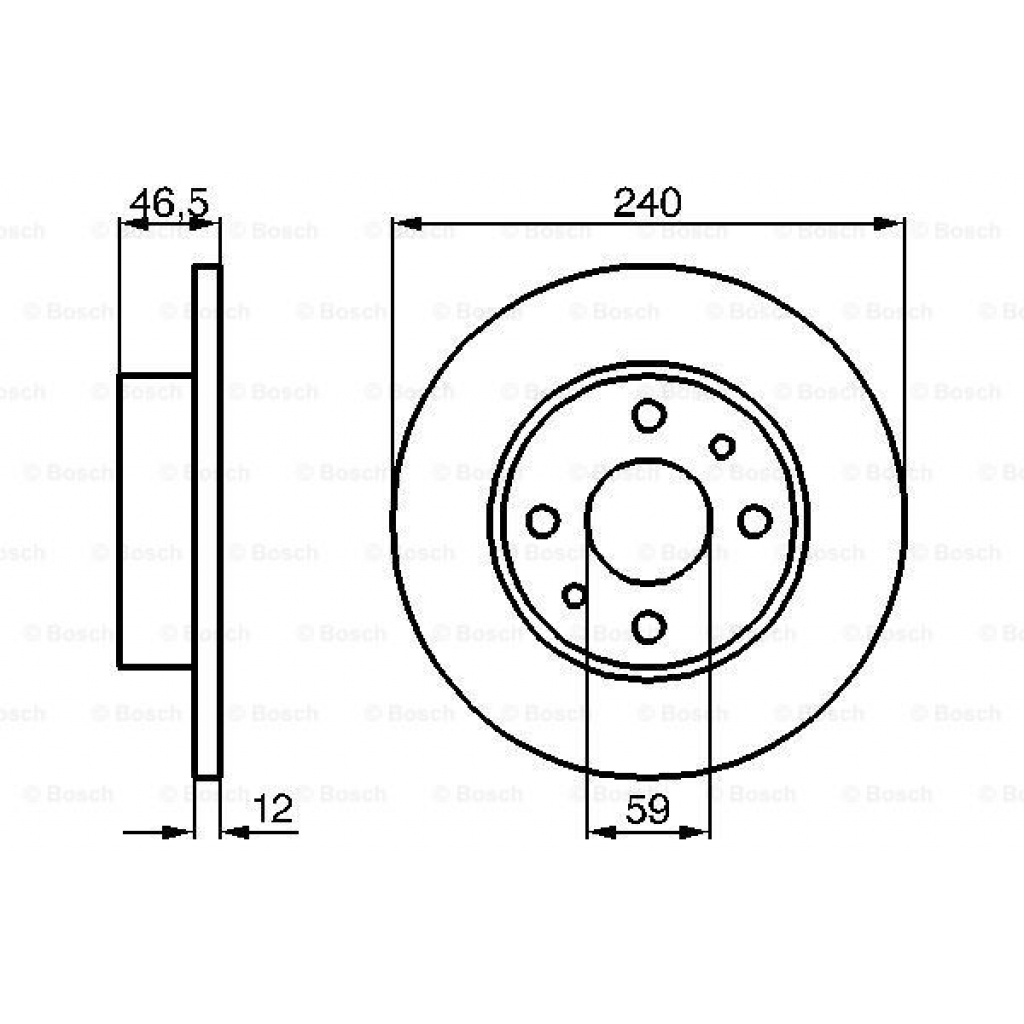 Гальмівний диск Bosch 0 986 478 353 - зображення 1