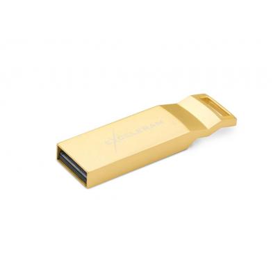 USB флеш накопичувач eXceleram 16GB U2 Series Gold USB 2.0 (EXP2U2U2G16) - зображення 2