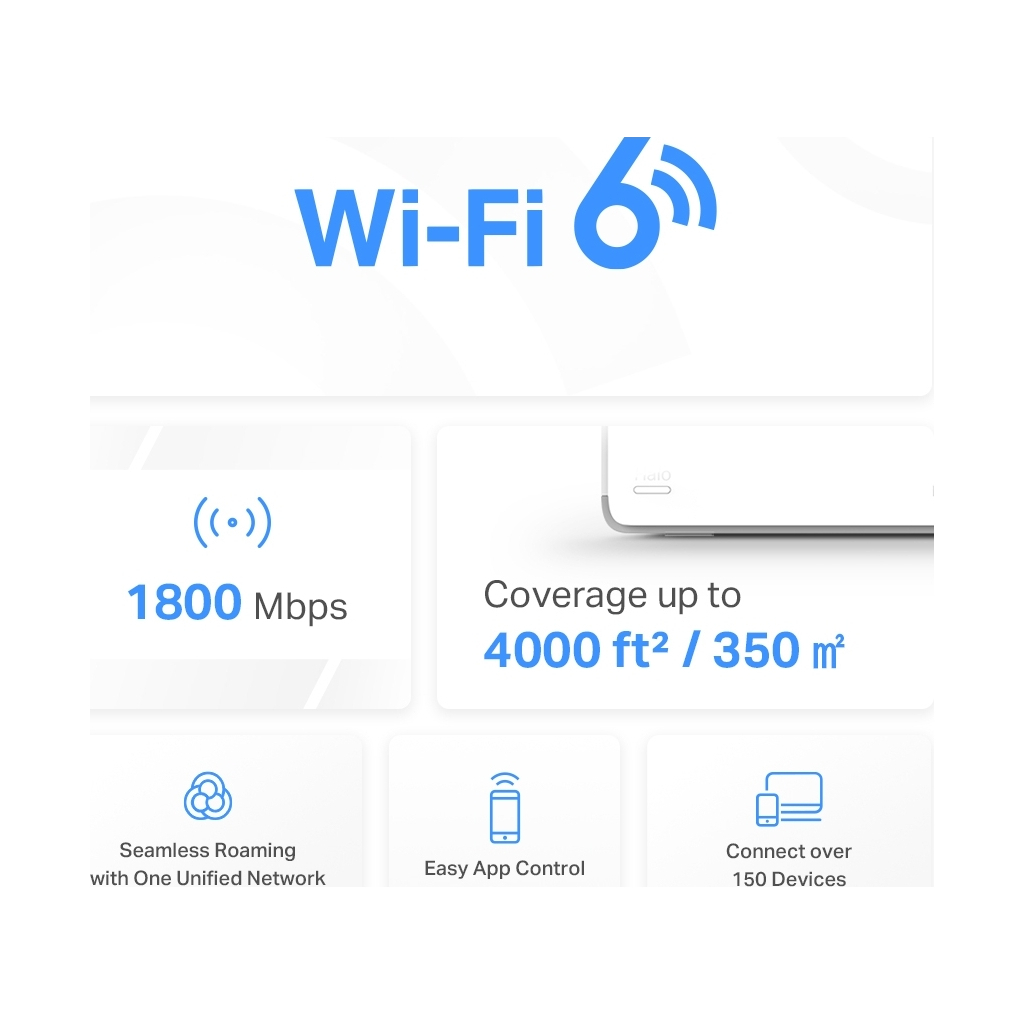 Точка доступу Wi-Fi Mercusys HALO-H70X-2-PACK - зображення 3