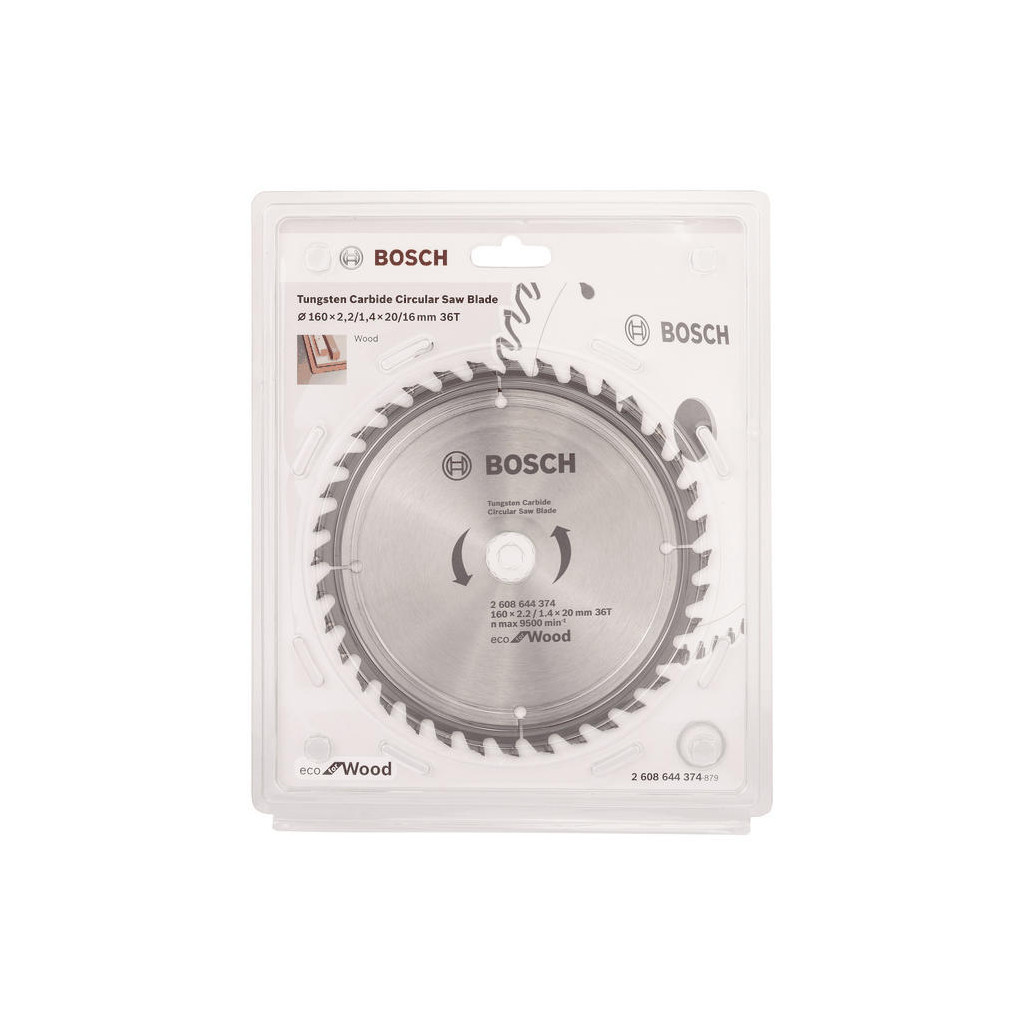 Диск пильний Bosch Eco for Wood 160x2.2x20-36T (2.608.644.374) - зображення 2