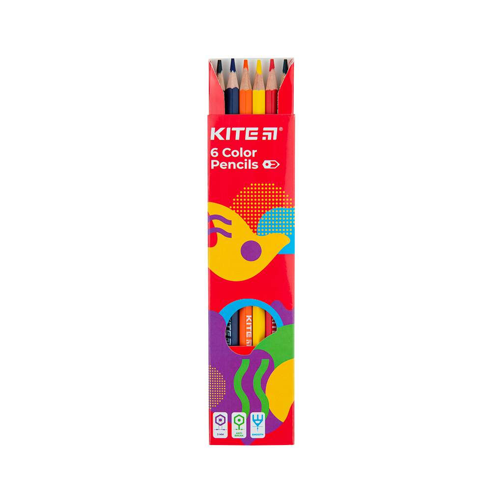 Олівці кольорові Kite Fantasy 6 кольорів (K22-050-2) - зображення 3