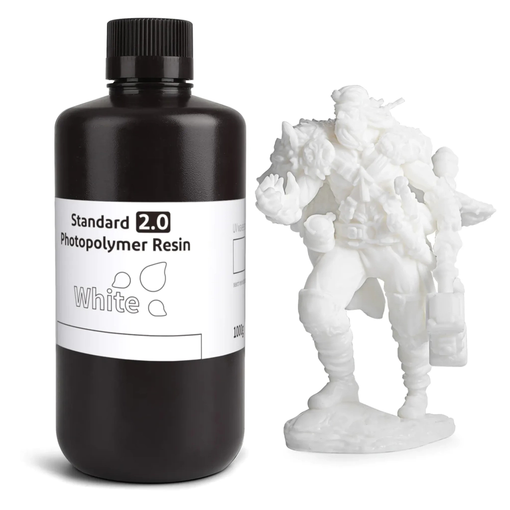 Фотополімерна смола ELEGOO Resin, Standard 2.0 1кг, white (50.103.0120) - зображення 1