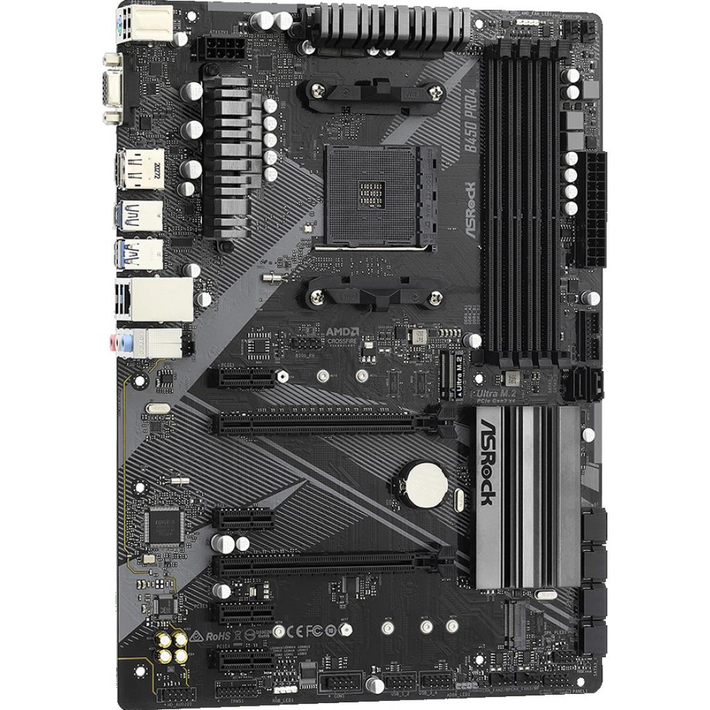 Материнська плата ASRock B450 Pro4 R2.0 - зображення 4