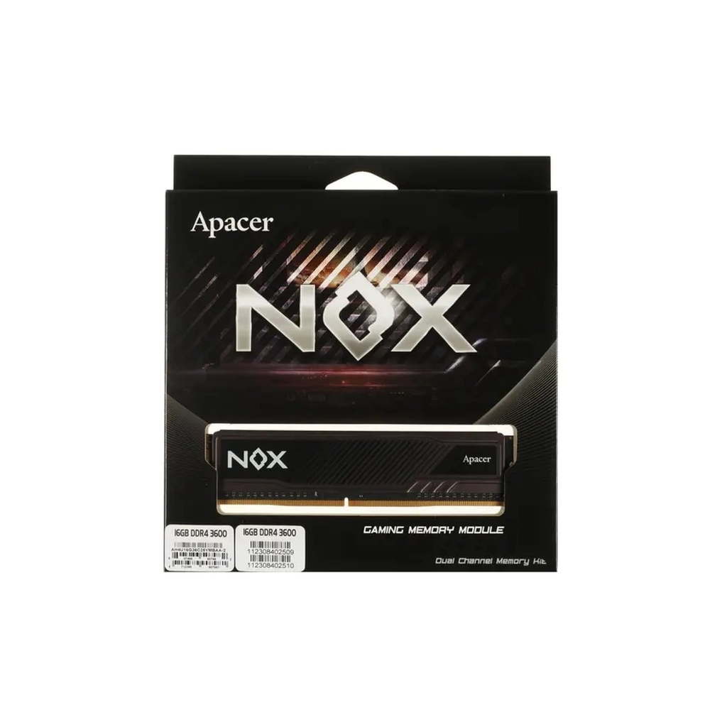 Модуль пам'яті для комп'ютера DDR4 8GB 3200 MHz NOX Apacer (AH4U08G32C28YMBAA-1) - зображення 4