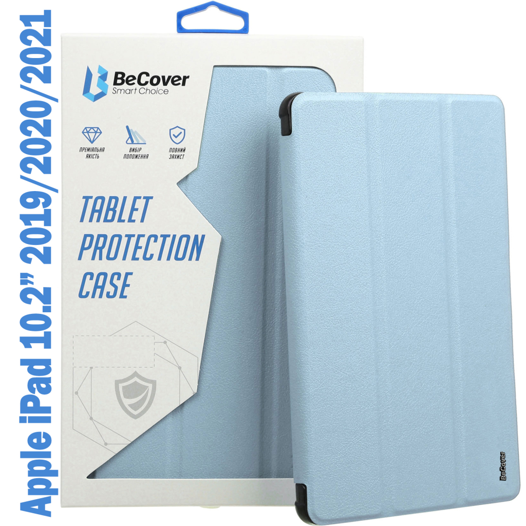 Чохол до планшета BeCover Tri Fold Soft TPU Silicone Apple iPad 10.2 2019/2020/2021 Light Blue (708515) - зображення 1