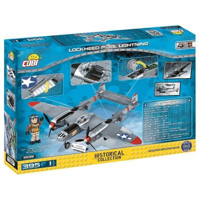 Конструктор Cobi Друга Світова Війна Літак Локхід П-38 «Лайтнінг», 395 деталей (COBI-5539) - зображення 2