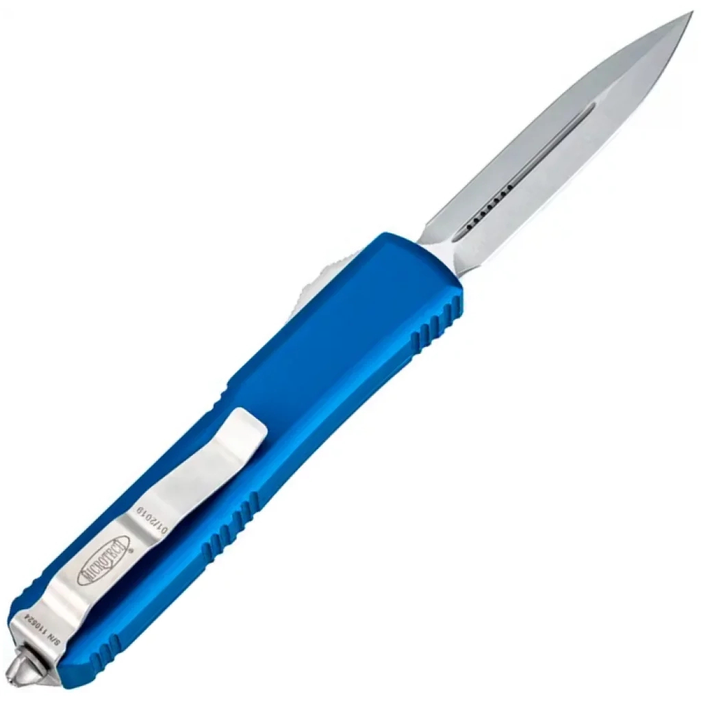 Ніж Microtech Ultratech Double Edge Stonewash Blue (122-10BL) - зображення 6