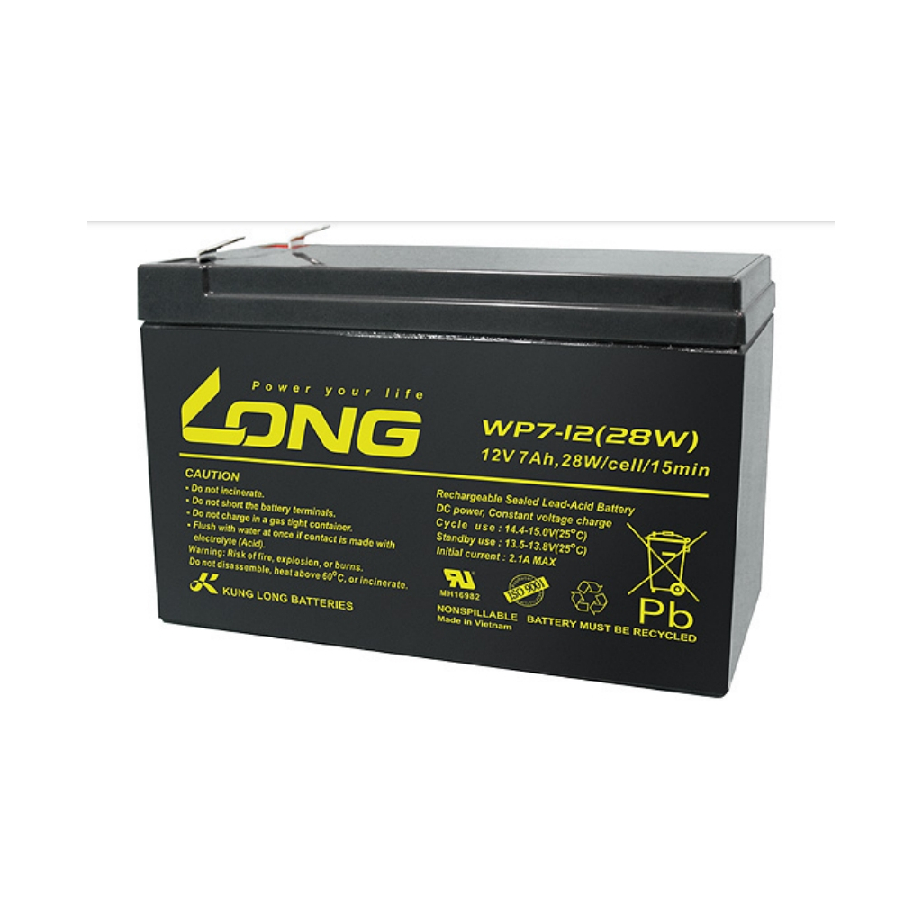 Батарея до ДБЖ Long 12В-7Ah (28W) (WP7-12(28W)) - зображення 1