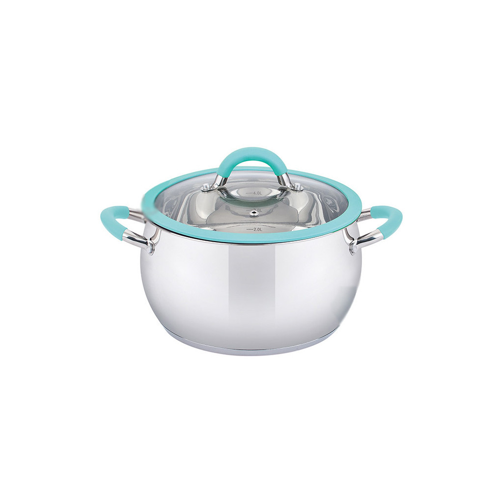 Каструля Pepper Apple Mint Silicone 18 см 3,0 л PR-1110-18 (107798) - зображення 1