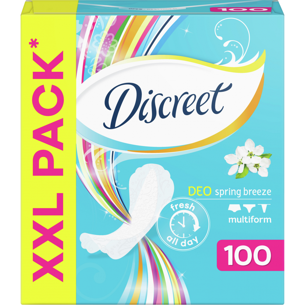 Щоденні прокладки Discreet Deo Spring Breeze 100 шт (8001090162113) - зображення 3