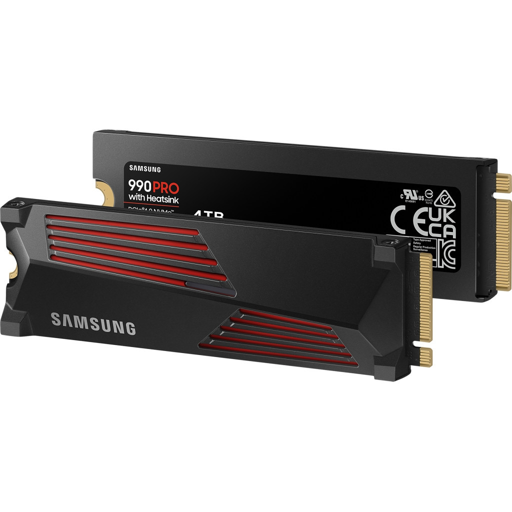 Накопичувач SSD M.2 2280 4TB 990 PRO with Heatsink Samsung (MZ-V9P4T0CW) - изображение 5