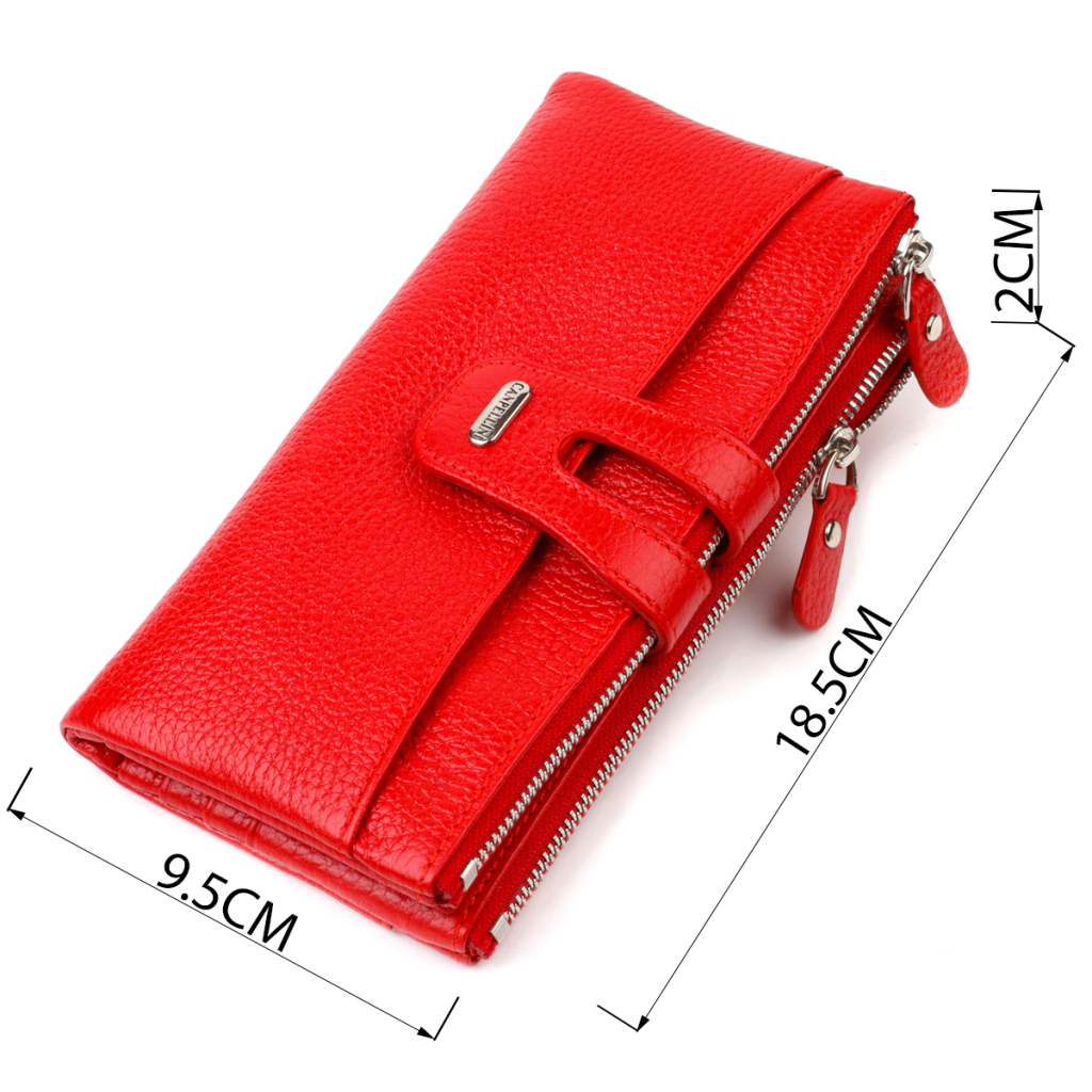 Гаманець Canpellini З натуральної шкіри Червоний (21895) - зображення 3