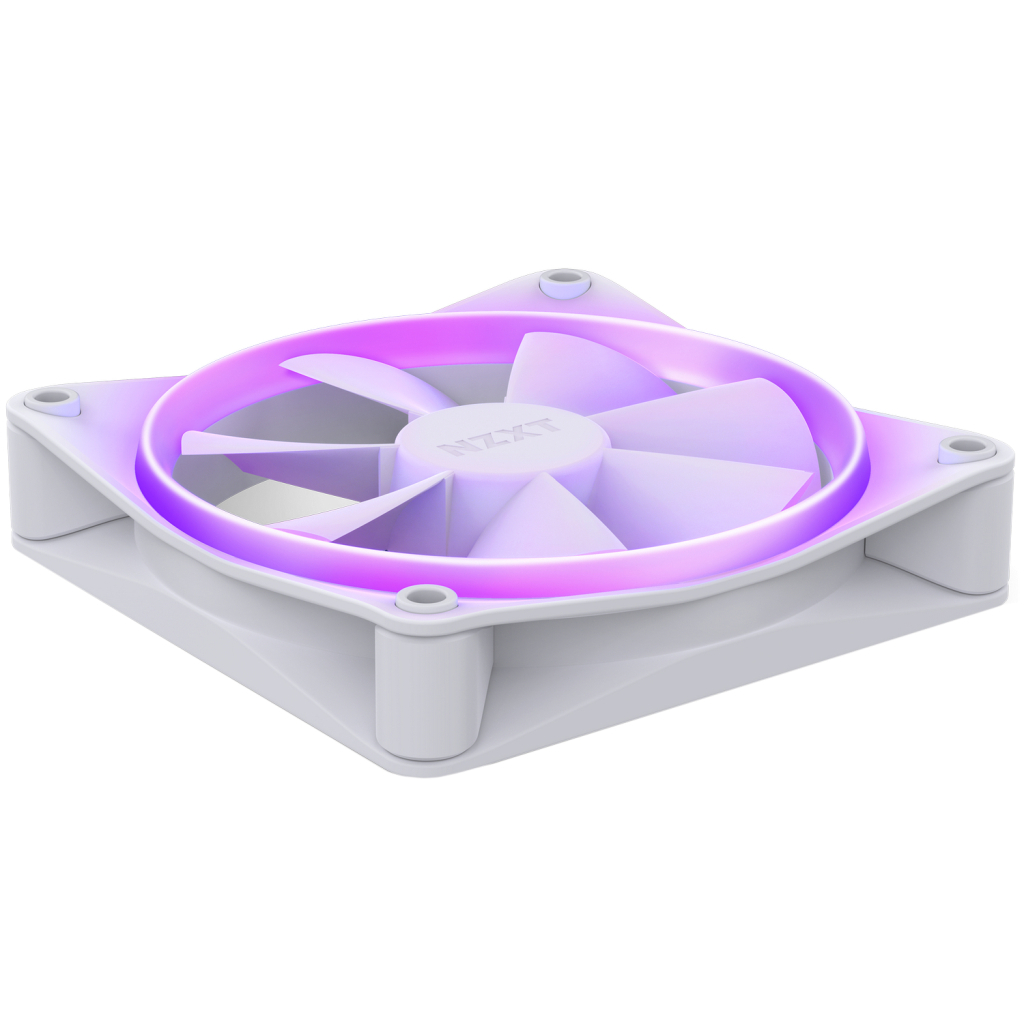 Кулер до корпусу NZXT F120RGB Single (White) (RF-R12SF-W1) - зображення 5