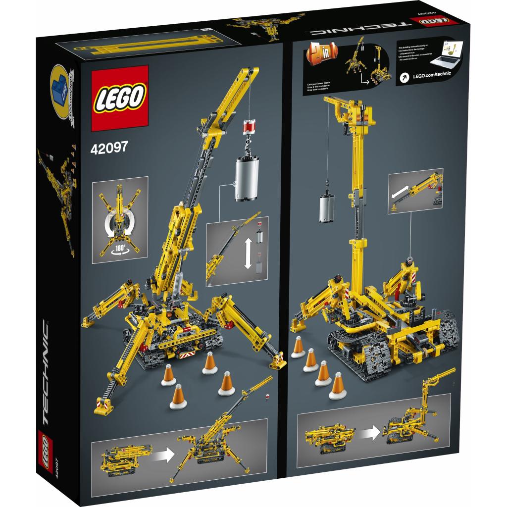 Конструктор LEGO TECHNIC Компактний гусеничний кран 920 деталей (42097) - зображення 4