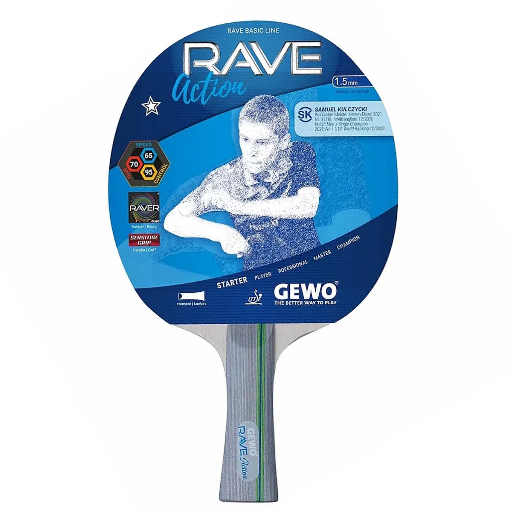 Ракетка для настільного тенісу Gewo Rave Action FL (860000001) (931327) - зображення 1