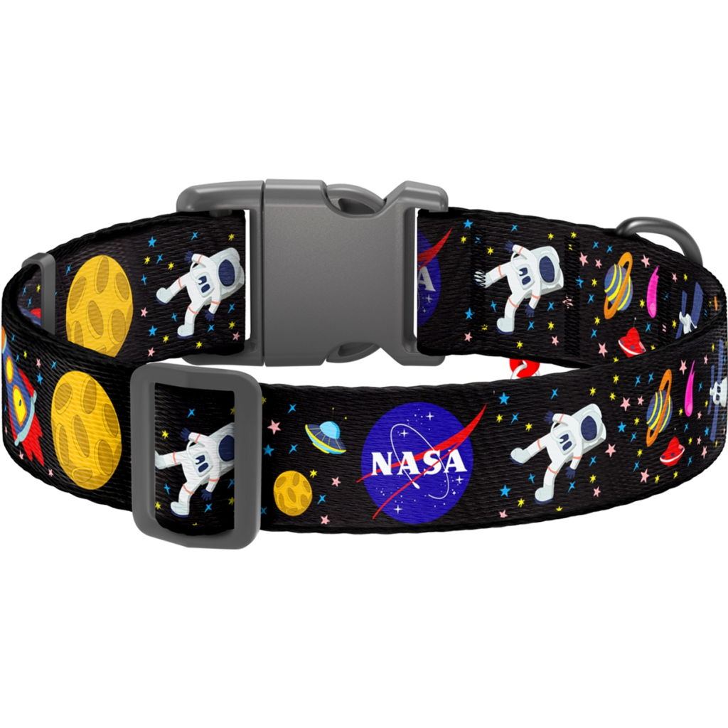 Нашийник для тварин WAUDOG Nylon з QR паспортом NASA пластиковий фастекс XXL (284-0047) - зображення 2