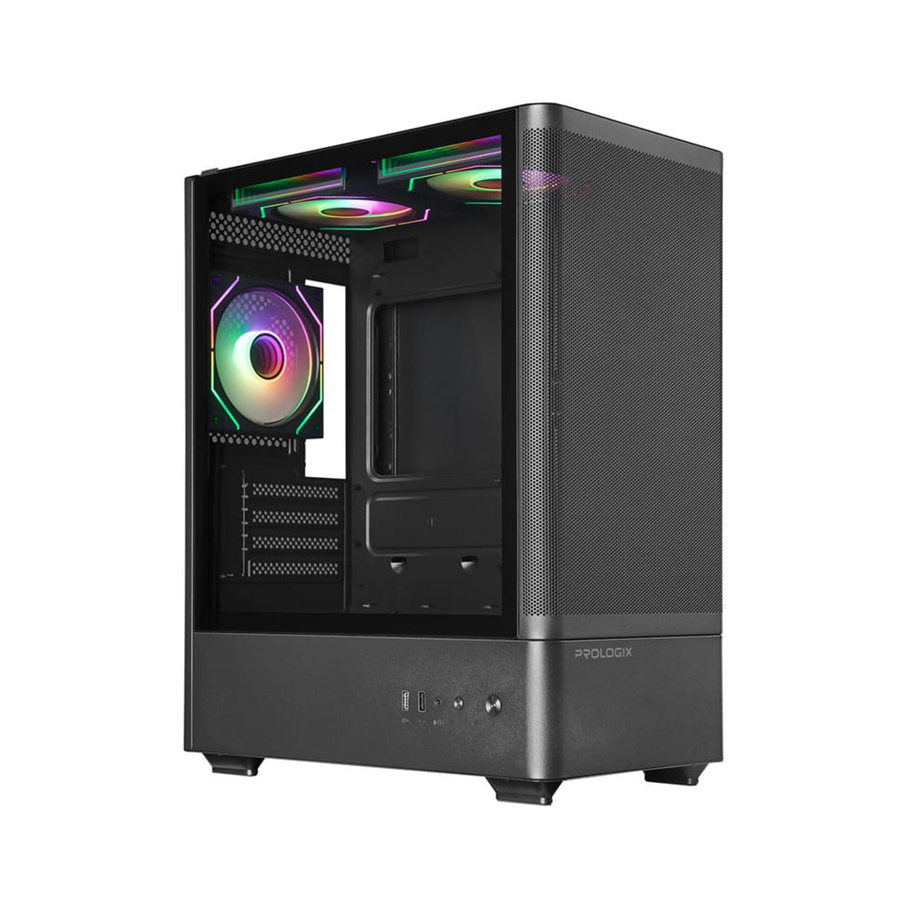 Корпус Prologix Lumi GM-01MAB Mesh Black - зображення 2