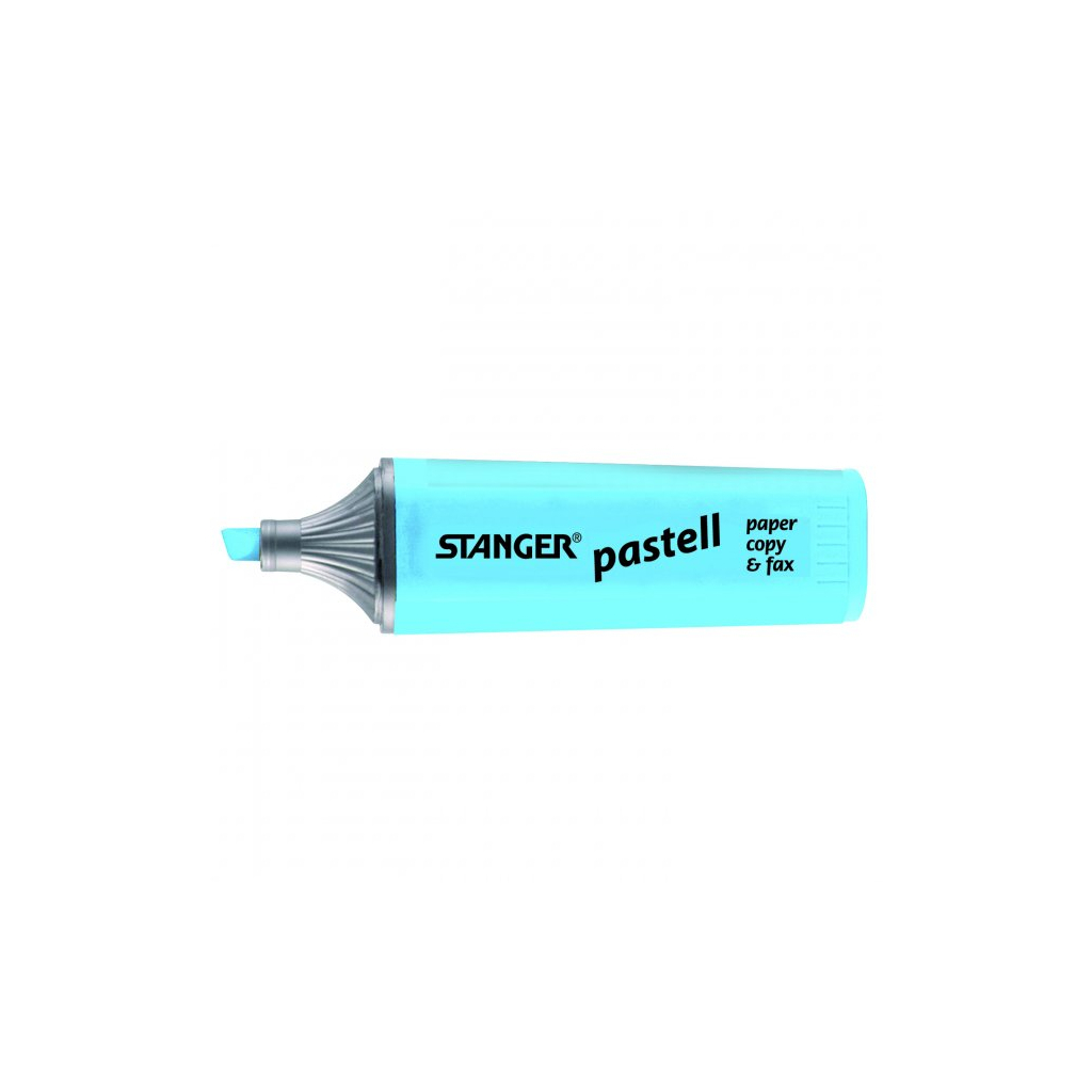 Маркер Stanger текстовий, 1-5мм, пастель, бірюзовий 10 шт (MARKER-TXT-STPASTT10) - зображення 1