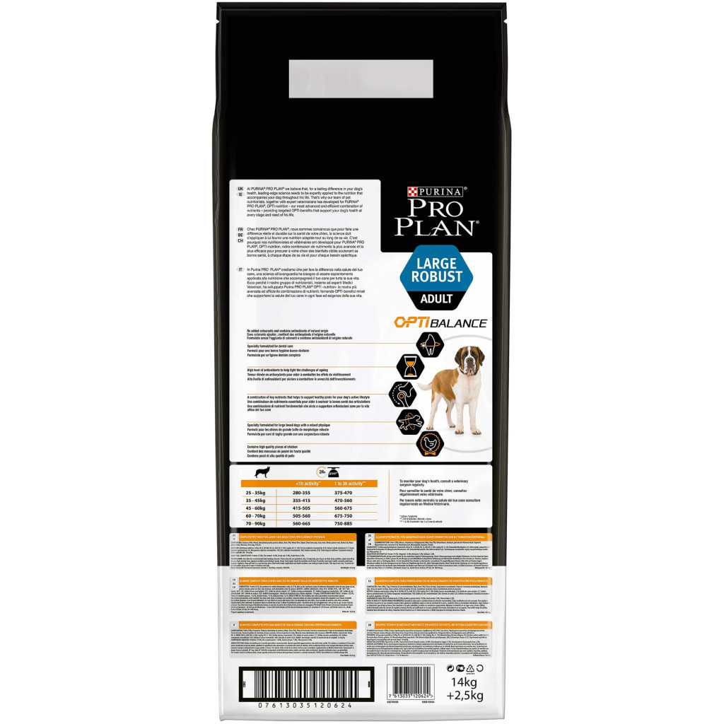Сухий корм для собак Purina Pro Plan Dog Large Adult Robust з куркою 14+2.5 кг (7613035120624) - зображення 3