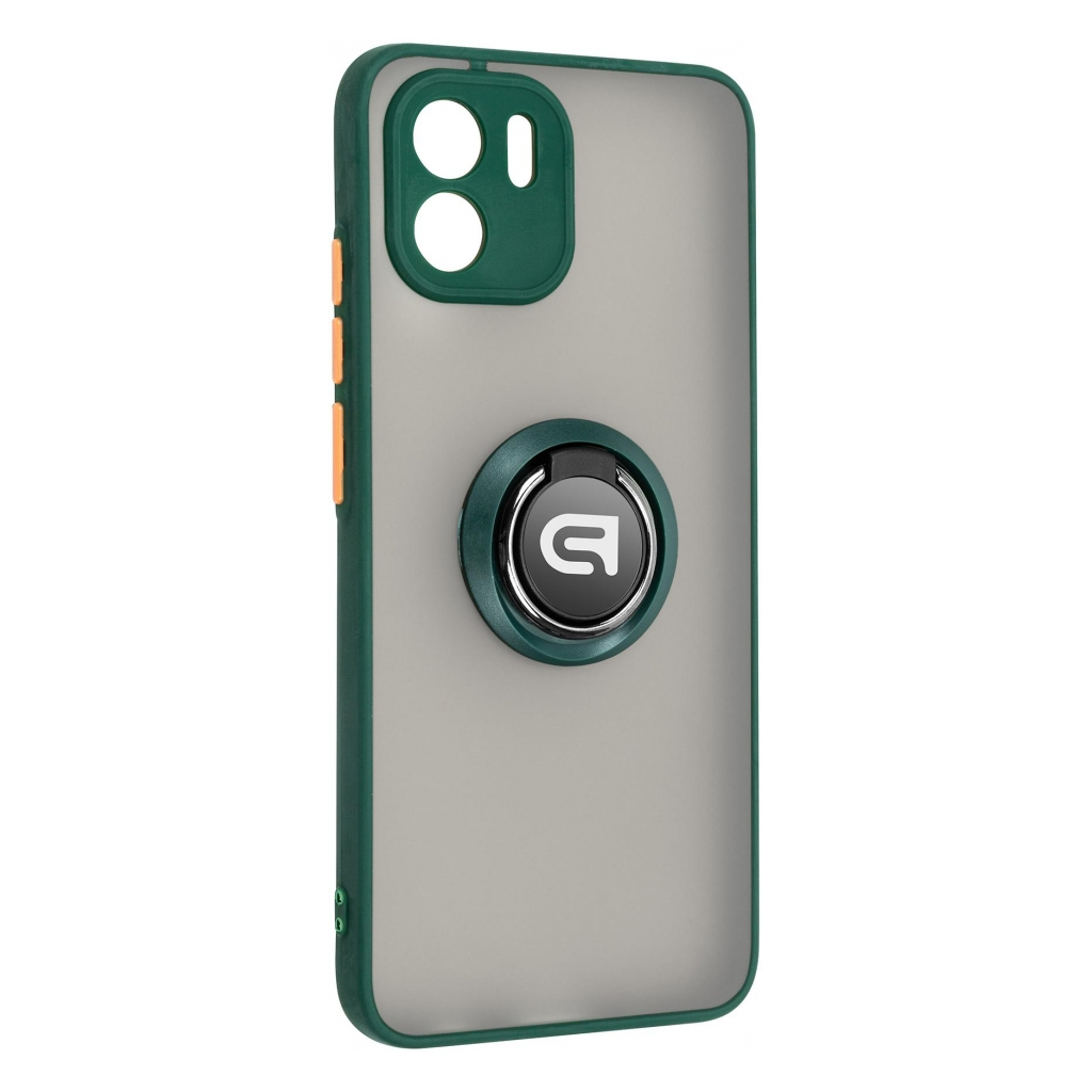 Чохол до мобільного телефона Armorstandart Frosted Matte Ring Xiaomi Redmi A2 Dark Green (ARM68375) - зображення 1