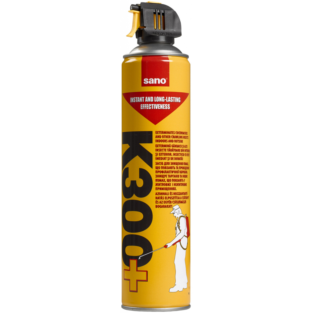 Спрей від комах Sano К300 630 мл (7290000288352) - зображення 1