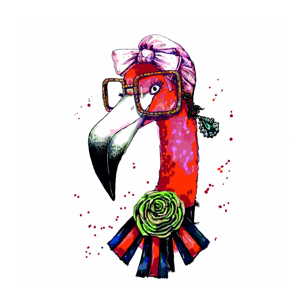 Картина по номерам Rosa Fashion Flamingo 35х45 см (4823098514367) - зображення 2