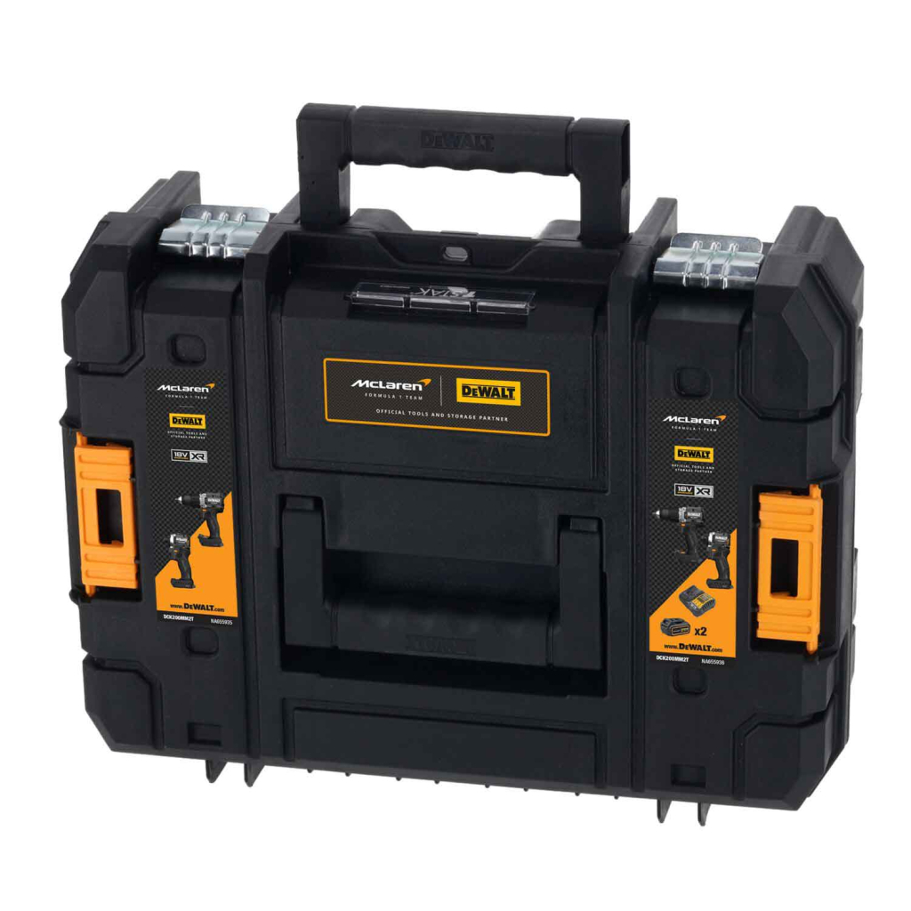 Набір електроіструментів DeWALT McLaren F1, 18V XR Li-lon, 2шт. кейс, 2 АКБ, ЗП (DCK200MM2T) - picture 9