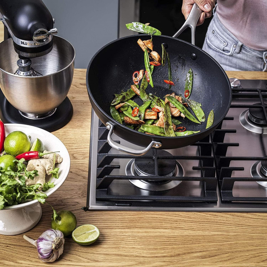 Сковорода KitchenAid Wok FHA 30 см з керамічним покриттям (CC005696-001) - зображення 7