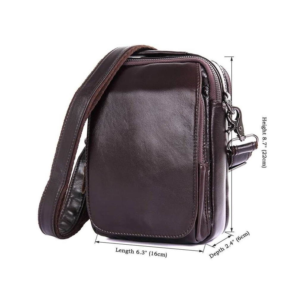 Сумка Vintage З натуральної шкіри Коричнева (14544) - зображення 11