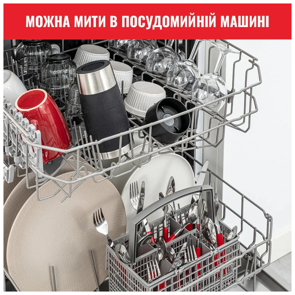 Термокружка Tefal Travel Mug Classic, 360мл, нержавіюча сталь, чорний (N2020210) - зображення 10