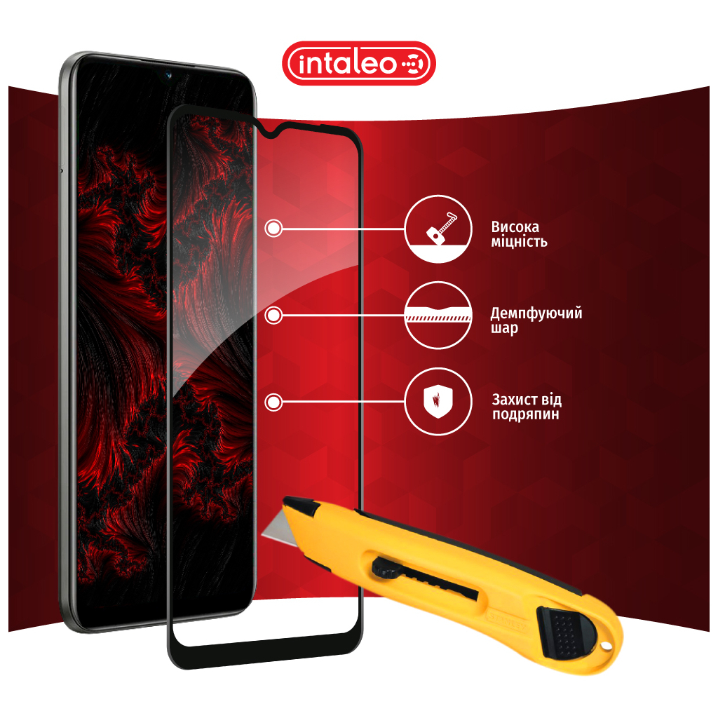Скло захисне Intaleo Full Glue RealMe C25 Black (1283126518522) - зображення 5