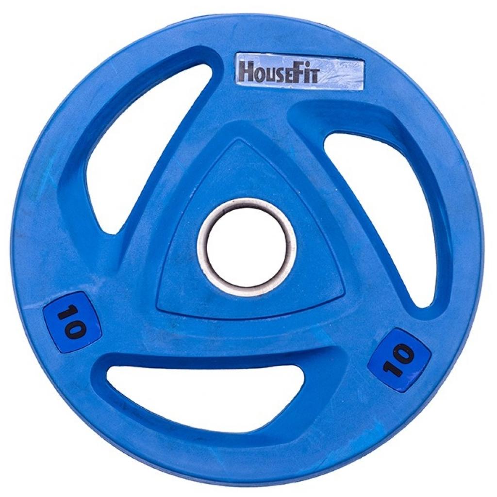 Диск для штанги HouseFit олімпійський 10 кг (OR-102-10) - зображення 1
