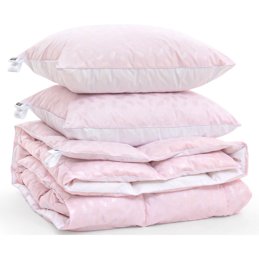 Ковдра MirSon Набір №2171 Bio-Pink Зима 90% пух 200х220 + подушки (2200003025699) - зображення 3