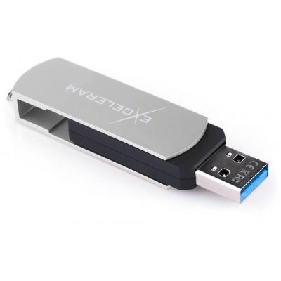 USB флеш накопичувач eXceleram 64GB P2 Series Silver/Black USB 3.1 Gen 1 (EXP2U3SIB64) - зображення 5
