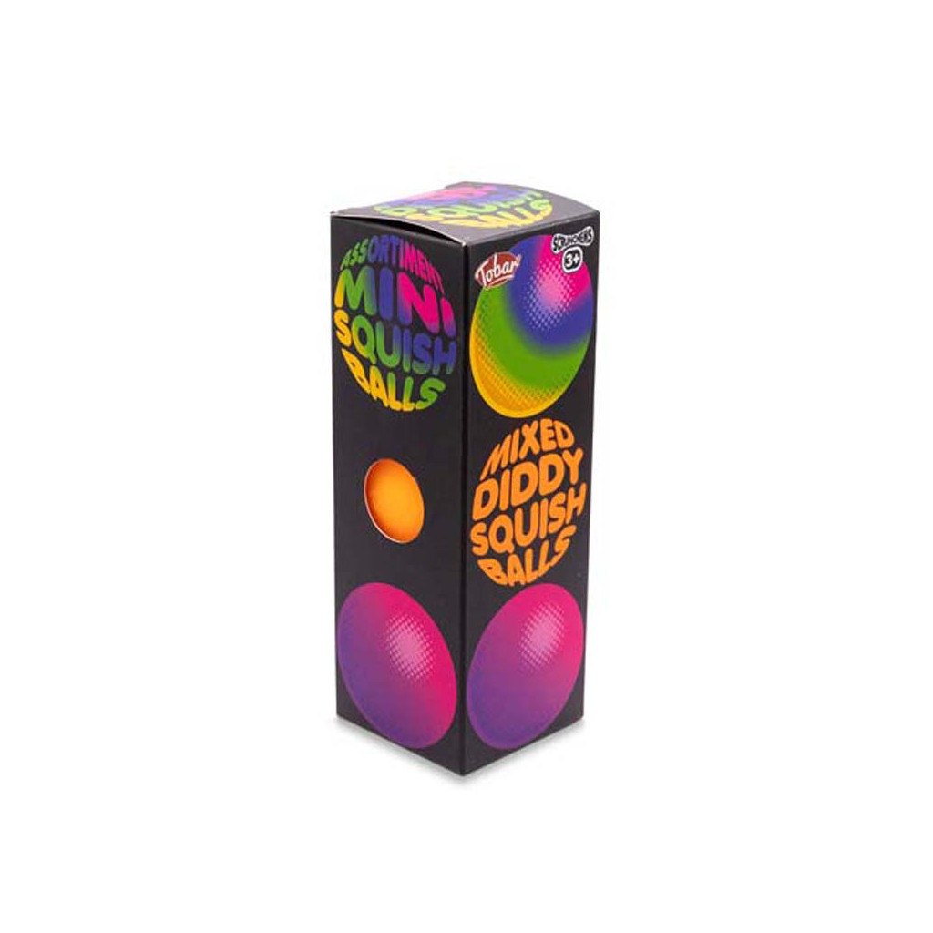 Антистрес Tobar Скранчемс мікс неонових м'ячиків-антистрес Дідді набір з трьох (38462) - зображення 1