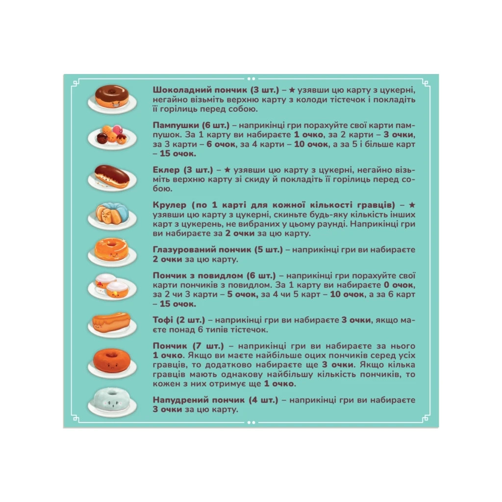Настільна гра Feelindigo Пончевілля (Go Nuts for Donuts) (FI21038) - изображение 9