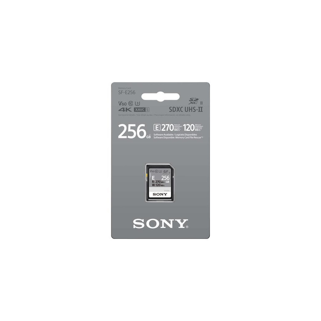 Карта пам'яті Sony 256GB SDXC class 10 UHS-II U3 V60 (SFE256.ET4) - зображення 2