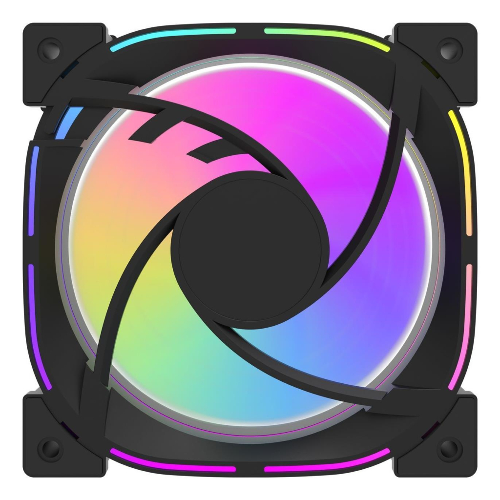 Кулер до корпусу DARKFLASH INF24 3IN1(PWM) BLACK - зображення 7